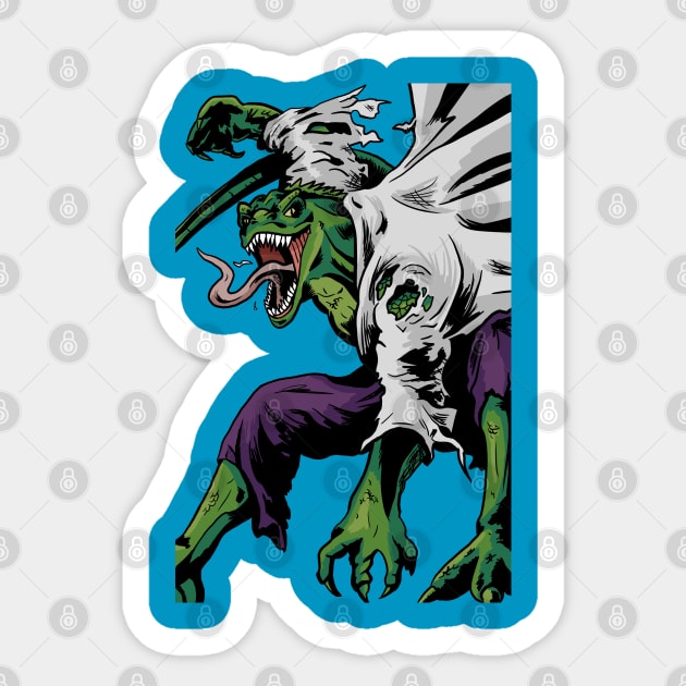 The Lizard Sticker by Black Snow Comics